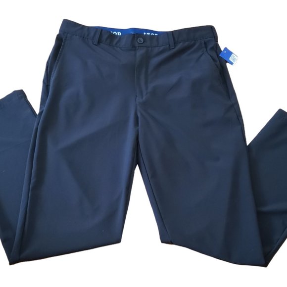IZOD Swingflex Men's 36 Black Classic-Fit Stretch Performance Golf Pants NWT $70 - Picture 10 of 14